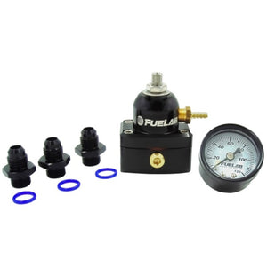 Fuelab 53501-1K 535 EFI Adjustable Mini FPR -6AN In-6AN Return-6AN ORB Gauge Kit