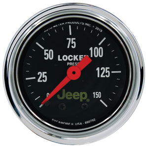 AutoMeter 880792 Autometer fits Jeep 2-1/16in 150 PSI Mechanical Air Locker Gauge