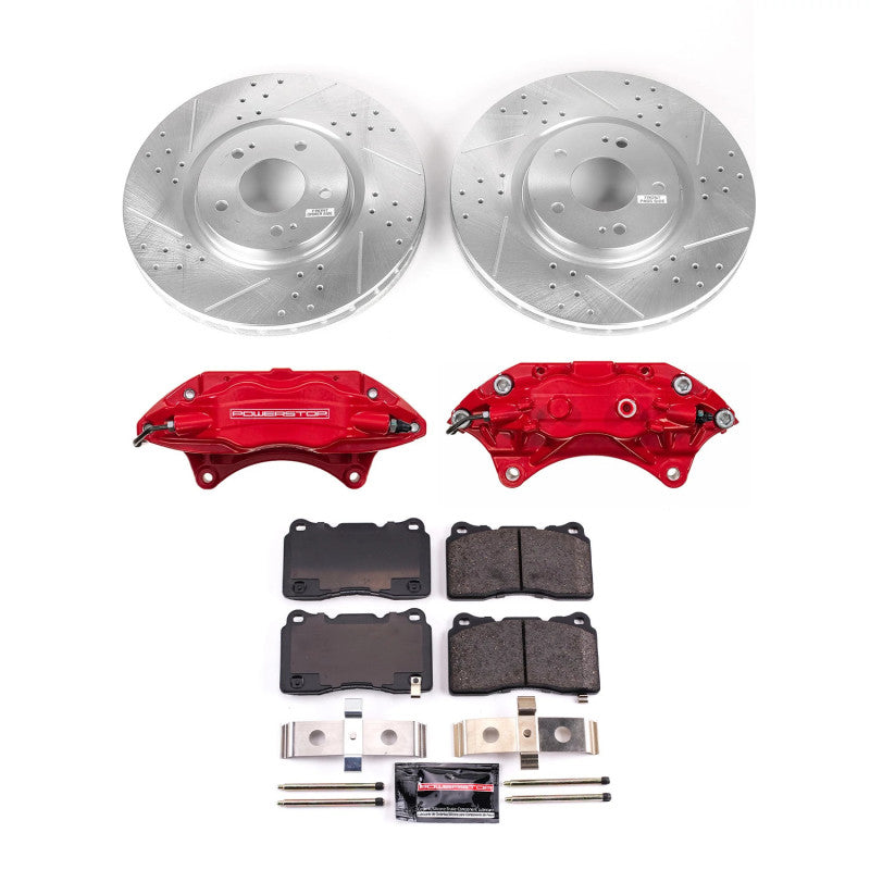 PowerStop KC107 fits Mitsubishi 03-06 Lancer Front Z23 Evolution Kit w/Calipers