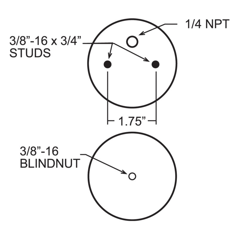 Firestone 6762 Ride-Rite Replacement Bellow 268C (For Kit PN 2173/2485/2410/2213/2223/2189) (W217606762)