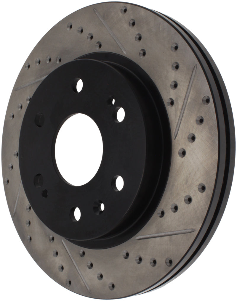 Stoptech 127.66057L 05-10 GMC Sierra 1500 (w Rear Drum) / 07-09 GMC Yukon Front Left Slotted & Drilled Rotor