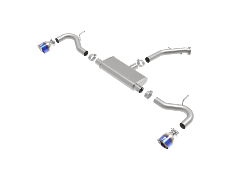AFE 49-47016-L  2.5in 409 SS Axle-Back Exhaust System Blue Flame 18-20 fits Hyu