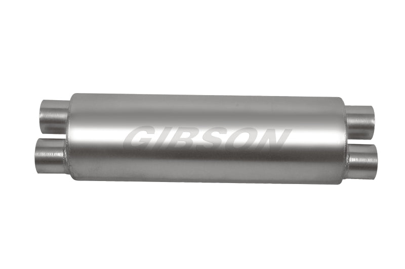 Gibson  766300S SFT Superflow Dual/Dual Round Muffler - 8x24in/3in Inlet/2.5in O