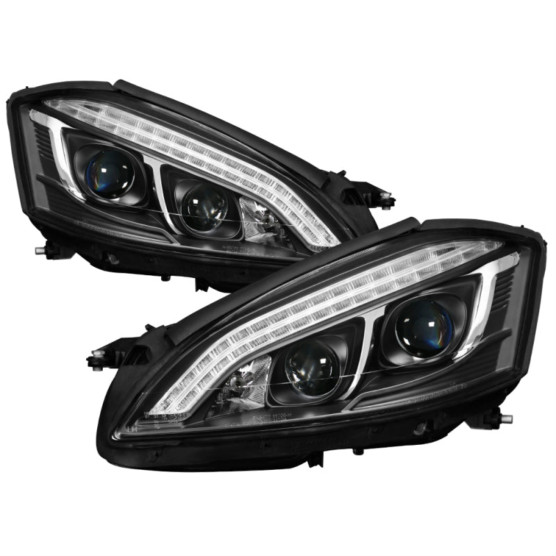 Spyder 5083890 fits Mercedes W221 S Class Headlights - HID Model Only - Black P