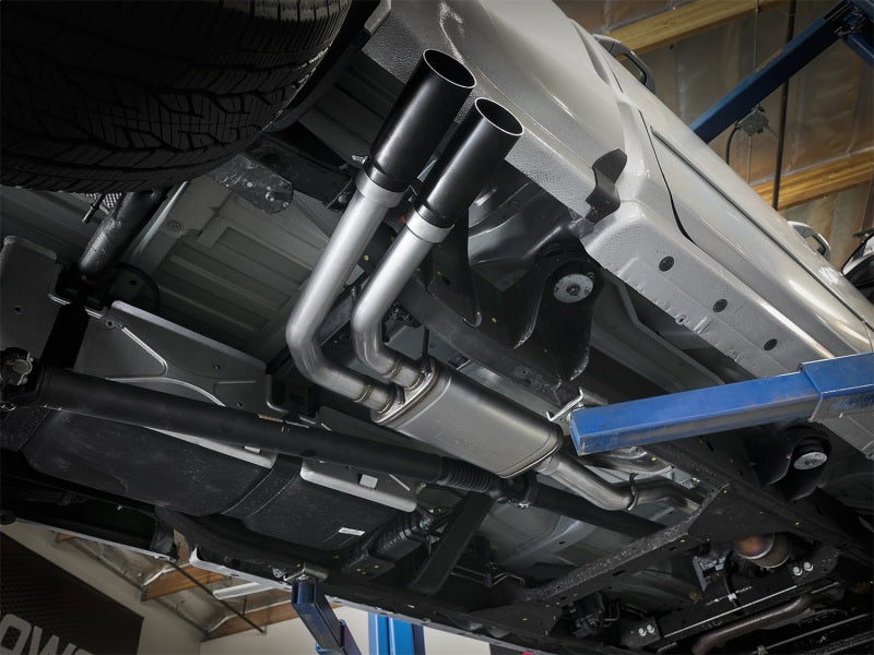 AFE 49-44098-B Series 3in to 2.5in 409 SS Cat-Back Exhaust w/ Black Tips 09-18