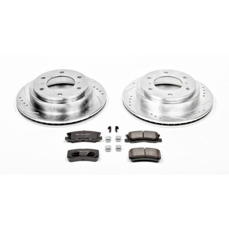 PowerStop K3119 fits Mitsubishi 01-06 Montero Rear Z23 Evolution Sport Brake Kit