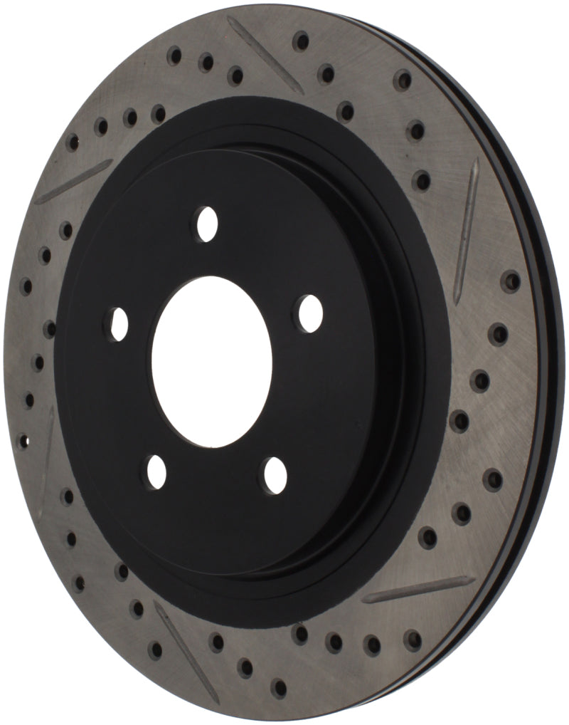 Stoptech 127.61087R 05-10 Ford Mustang Slotted & Drilled Right Rear Rotor