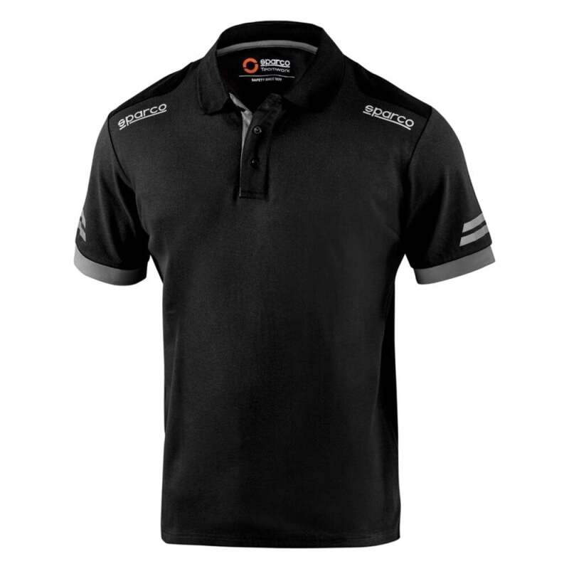 SPARCO 02415NRGS1S Tech Polo TW Black/Gray Small