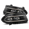 AlphaRex 880599 15-23 fits Dodge Charger LUXX-Series LED Proj Headlights Blac