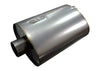 Kooks 2.5in. Oval Center/Offset Muffler 12in. Long Body Stainless Steel