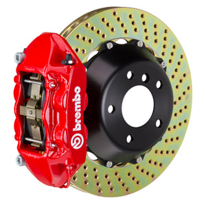 Brembo 2S1.9001A2 Brembo 07-13 X5 Rear GT BBK 4 Piston Cast 380x28 2pc Rotor Drilled-Red