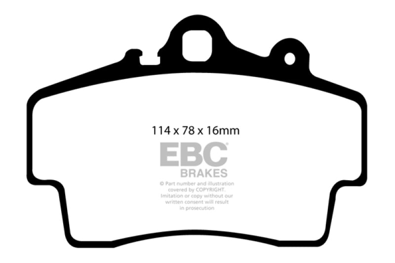 EBC DP21207 Brakes Greenstuff 2000 Series Sport Pads