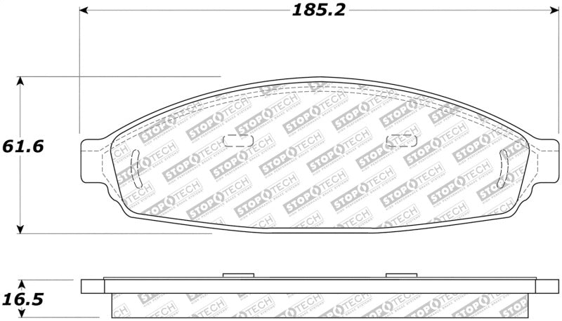 Stoptech 305.0931 Street Select Brake Pads - Front