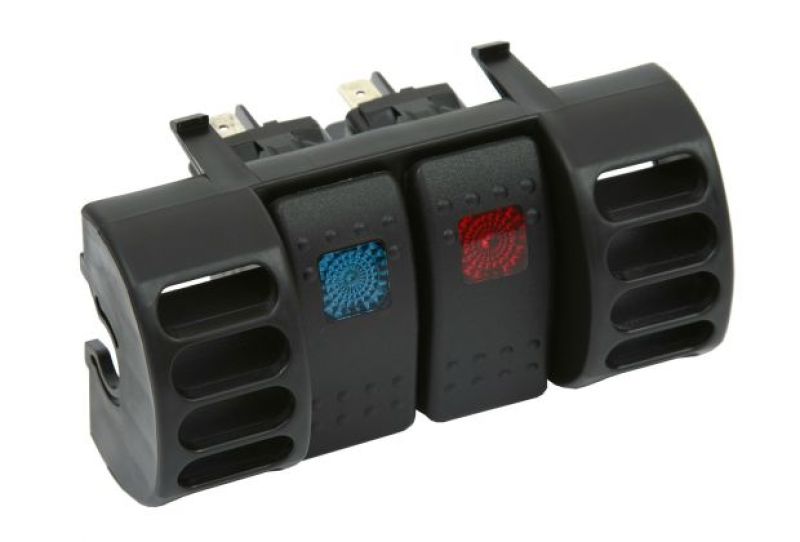 Daystar KJ71036BK 1901 fits Jeep 84-20 Cherokee XJ 2WD/4WD - Air Vent Switch Panel (Includes Blue & Red Switches)