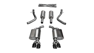 CORSA Performance 14986BLK Corsa 2015-2017 fits Dodge Challenger Sport Cat-Back Dual Rear Exit with Twin 3.5in Black Pro-Series