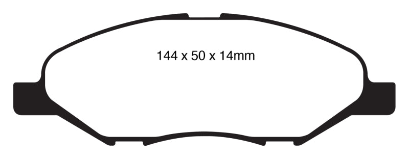 EBC DP21832 fits Nissan 09-11 Versa 1.6 Greenstuff Front Brake Pads