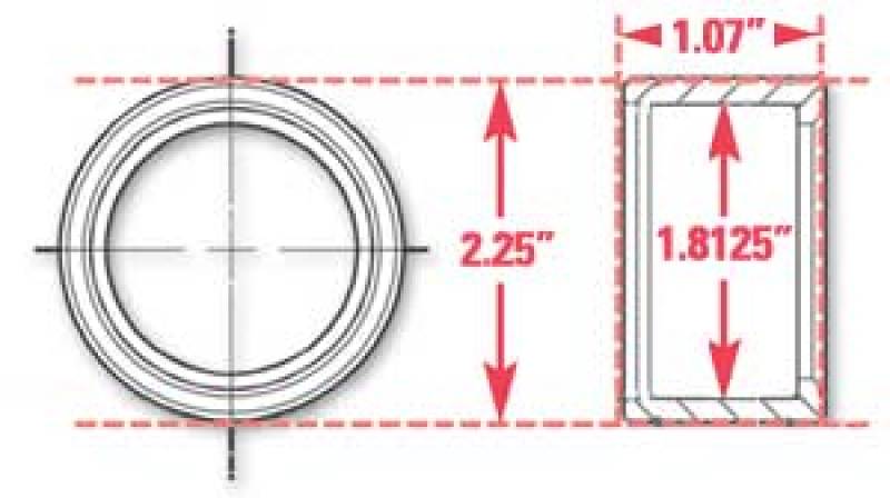 SPC Performance 15524 Weld-In Ring Kit 1.81 in. ID
