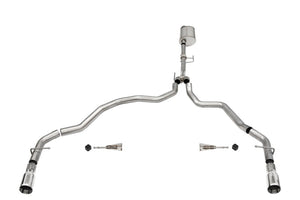 CORSA Performance 21164 Corsa 2021-2025 fits Ford F-150 Regular Cab/ 8in Bed 3.5L V6 Sport Cat-Back Dual Rear Exit-Polished