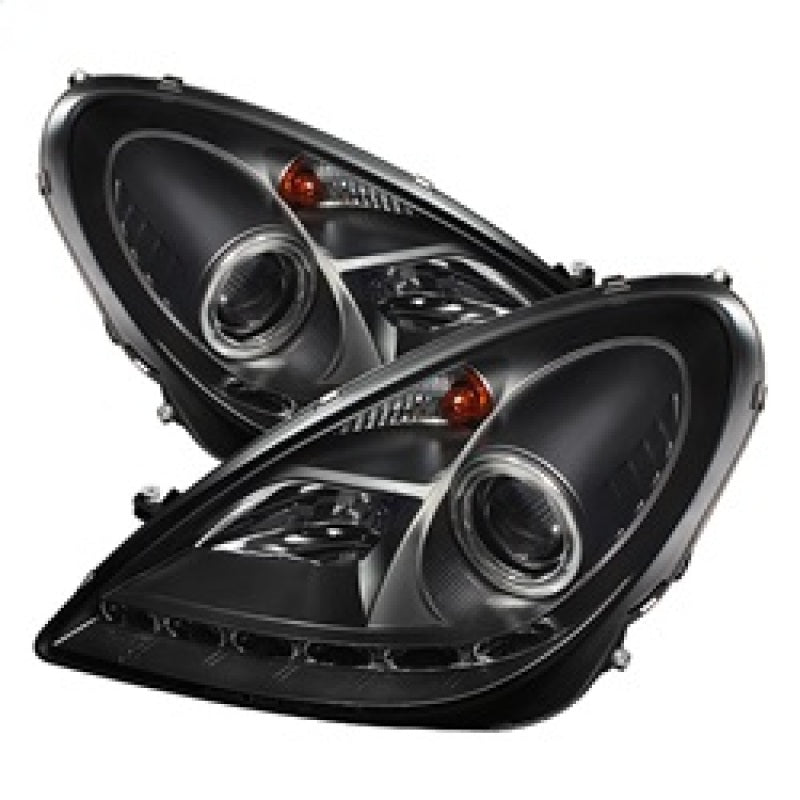 Spyder 5032546 fits Mercedes Benz SLK Projector Headlights Halogen Model- DRL B