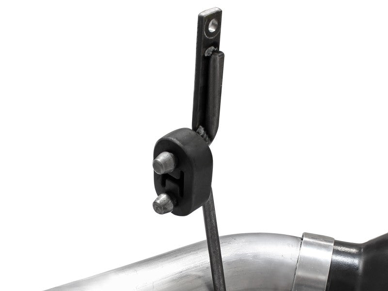 AFE 49-43122-B Bore-HD 4in 409 Stainless Steel DPF-Back Exhaust w/Black Tip 15-