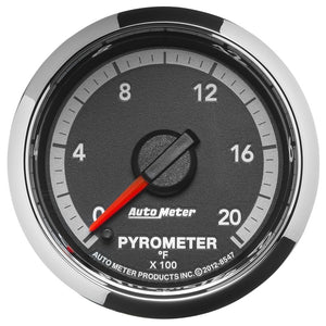AutoMeter 8547 Autometer Gen4 fits Dodge Factory Match 52.4mm Full Sweep Electronic 0-2000 Deg F EGT/Pyrometer Gauge
