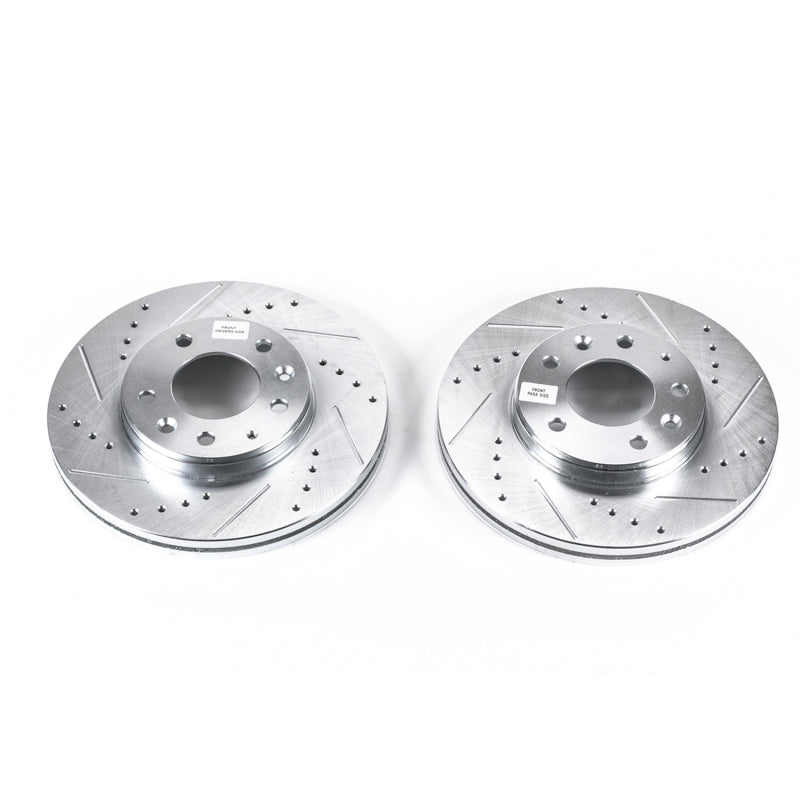 PowerStop fits Mazda 03-05 6 Front Evolution Drilled & Slotted Rotors - Pair