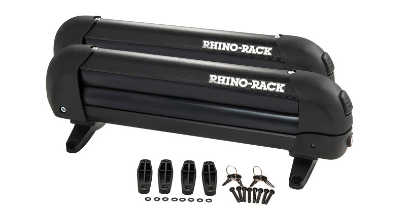 Rhino-Rack 573 Universal Ski/Snowboard Carrier - Fits 3 Pairs of Skis or 2 Snowboards - Black