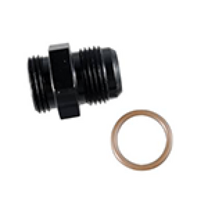 Fragola 495117-BL -10AN x 1 5/16-12 (16) Radius Fitting - Black