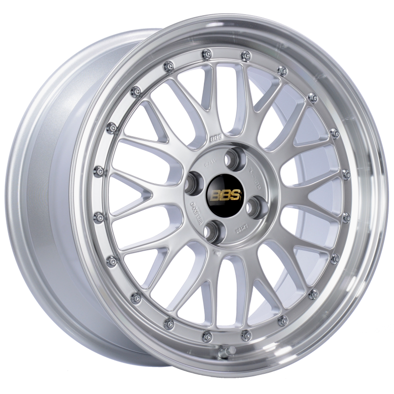 BBS LM198DSPK LM 17x7.5 4x100 ET40 Diamond Silver Center Diamond Cut Lip Wheel -70mm PFS/Clip Required