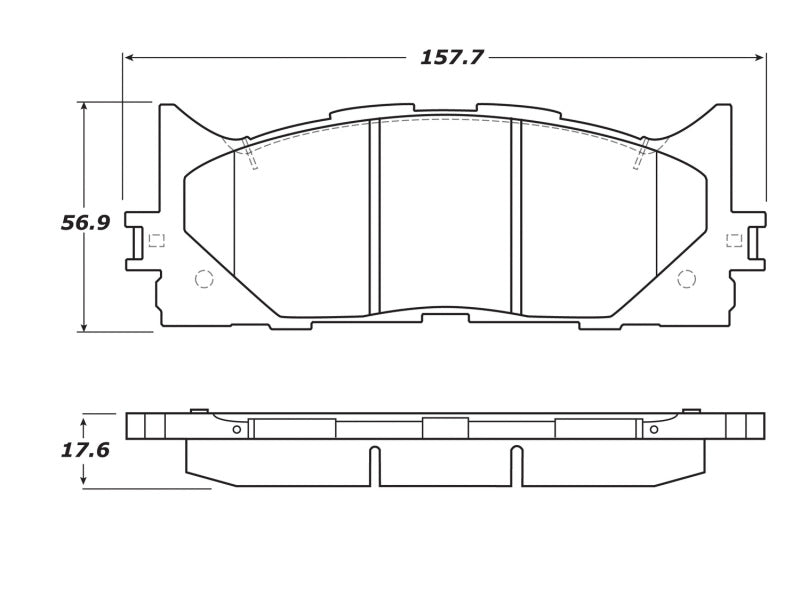 Stoptech 308.1293 Street Touring 16-17 Toyota Camry Front Brake Pads