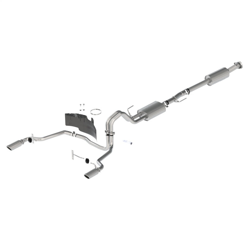 fits Ford 21-22 Racing M-5200-FSCR F-150 2.7L/3.5L/5.0L Rear Exit Sport Exhaust - Chrome Tips