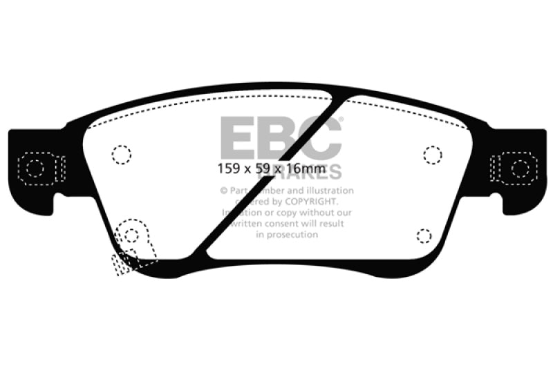 EBC DP21807 fits Infiniti 11-13 G25 2.5 Greenstuff Front Brake Pads