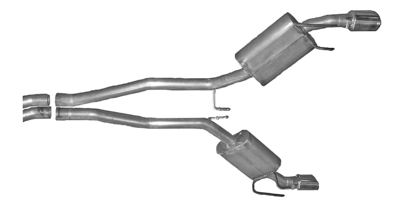 Gibson 320002 2010 fits Chevrolet Camaro SS 6.2L 2.25in Cat-Back Dual Exhaust - Aluminized