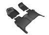 3D L1GM02501509 Maxpider 19-24 fits GMC Sierra 1500 Crew Cab 5-Seat Kagu Black R1 R2 (Trim To Fit Underseat Box)