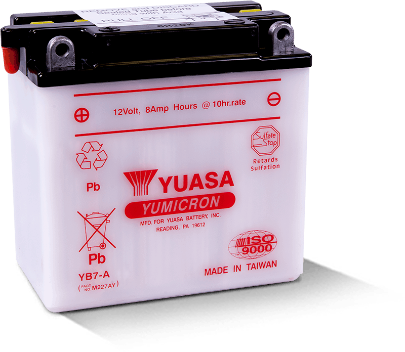 Yuasa YUAM227AY YB7-A Yumicron 12 Volt Battery