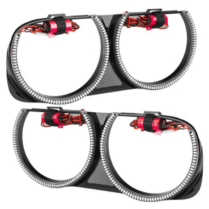 Oracle 15-23 Dodge Challenger Pre-Installed LED Halo Headlight Bezel - Amber