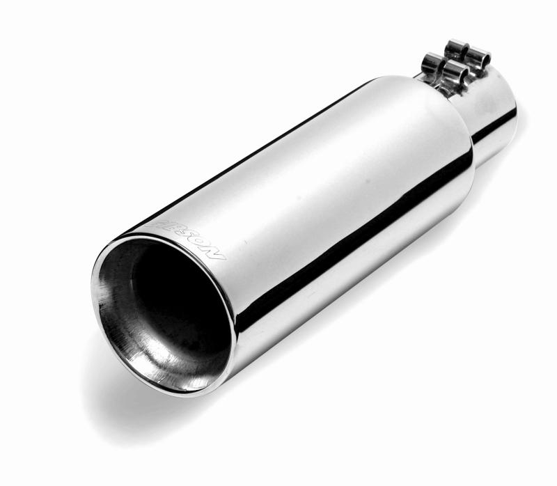 Gibson  500419 Round Dual Wall Angle-Cut Tip - 4in OD/2.5in Inlet/12in Length -