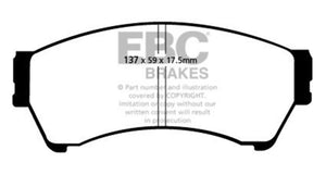 EBC DP31765/2C 06-07 fits Mazda 6 2.3 Redstuff Front Brake Pads