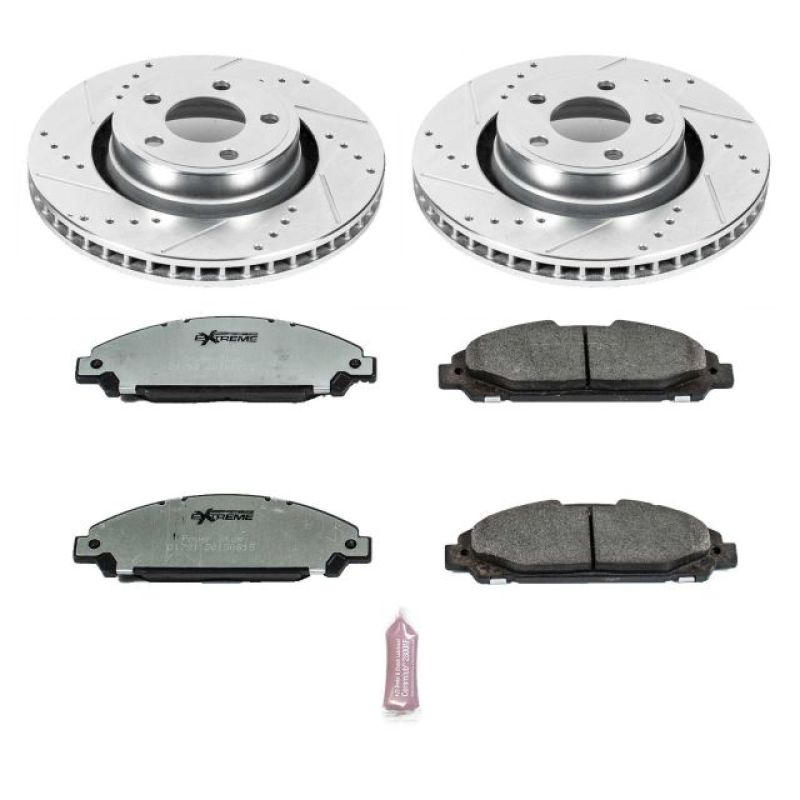 PowerStop K6809-26 15-19 fits Ford Mustang Front Z26 Street Warrior Brake Kit