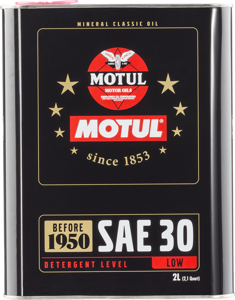 Motul 104509 Classic SAE 30 Oil - 6x2L