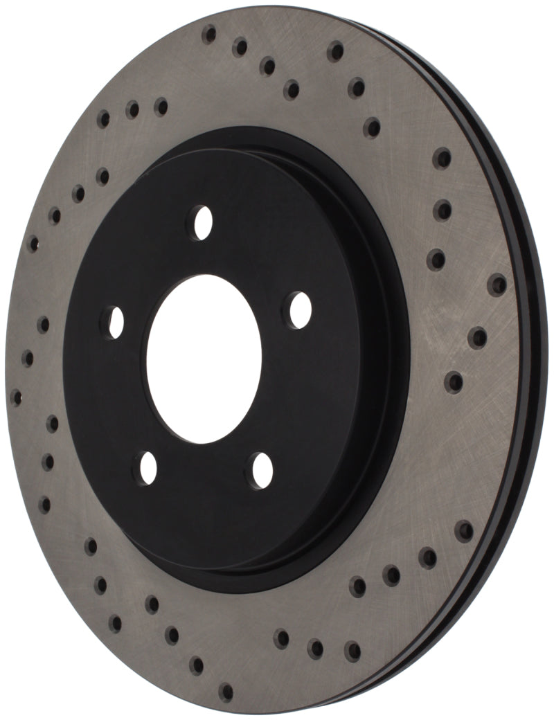 Stoptech 128.61087L 05-10 fits Ford Mustang V6/4.0L / GT V8/4.6L Cross Drilled Left Rear Rotor