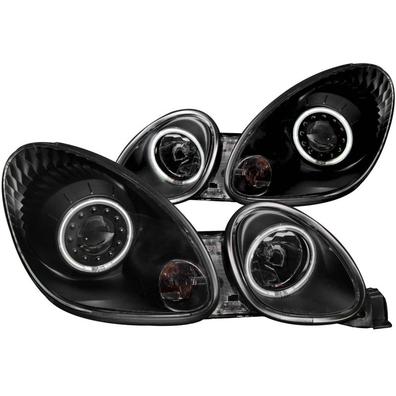 ANZO 121144 1905 fits Lexus 98-20 Gs300 Projector Headlights w/ Halo Black