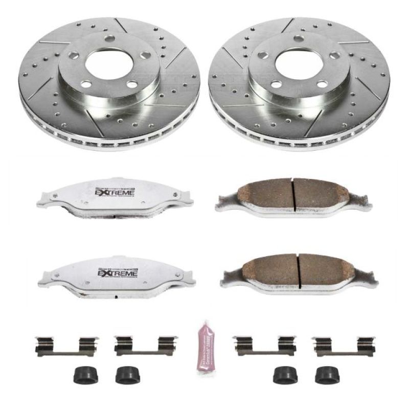 PowerStop K1301-26 99-04 fits Ford Mustang Front Z26 Street Warrior Brake Kit