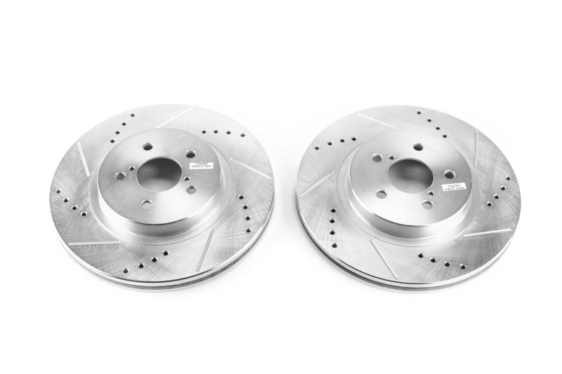 PowerStop fits Subaru Crosstrek Front Evolution Drilled & Slotted Rotors - Pair