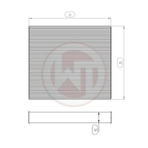 Wagner Tuning 004001010-001 Universal Radiator Core - 264 x 240 x 96 (mm)