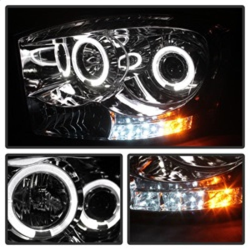 SPYDER 5010018 fits Dodge Ram 1500/Ram 2500 Projector Headlights LED Halo LED