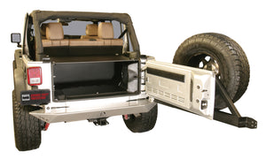 Tuffy Products 299-01 Tuffy Jk Unlimited Tailgate Enclosure- Black For 2011+