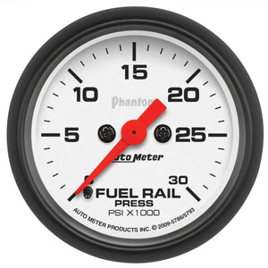 AutoMeter 5786 Autometer Phantom 2-1/16in 30K PSI Digital Stepper Motor Fuel Rail Pressure Gauge