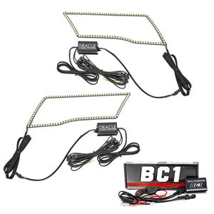 ORACLE Lighting 1328-335 Oracle 09-18 fits Dodge Ram Switchback Quad Headlight Halo Kit - RGB+A + w/ BC1 Controller