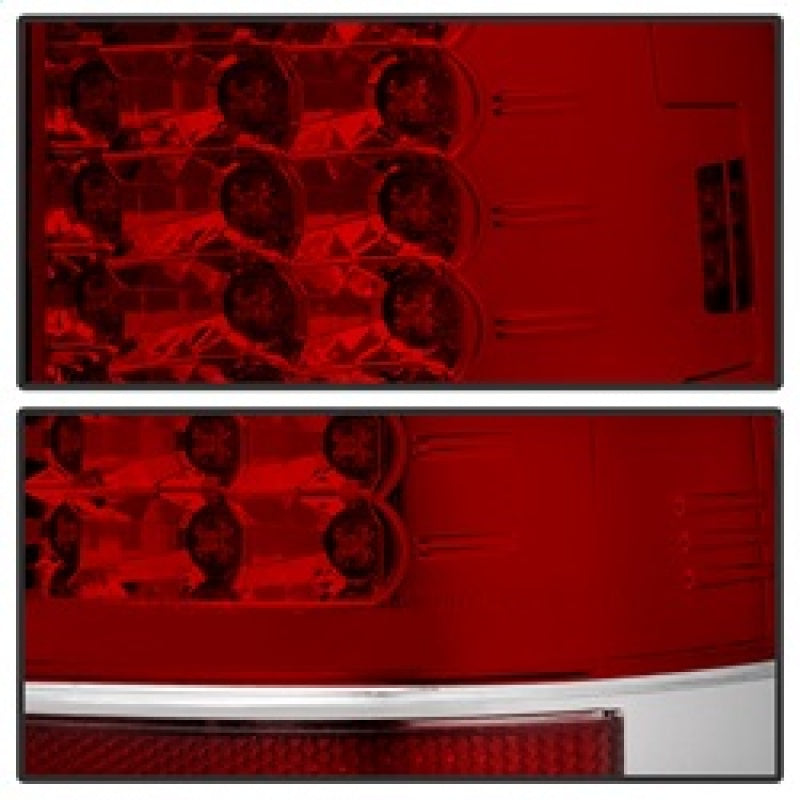 Spyder 5029195 fits Ford 08-15 Super Duty Version 2 LED Tail Lights Red Clear A
